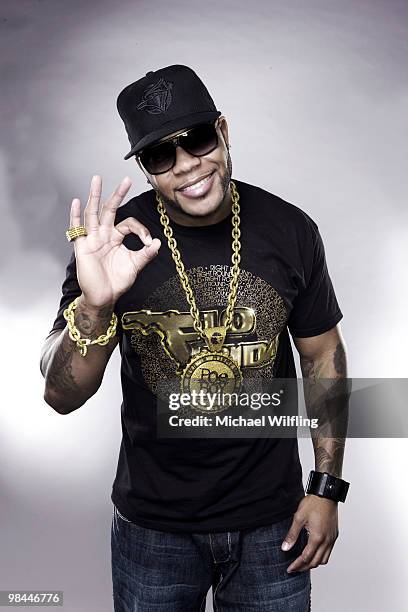 Rapper Flo Rida poses for a portrait shoot in Munich on June 29, 2009.