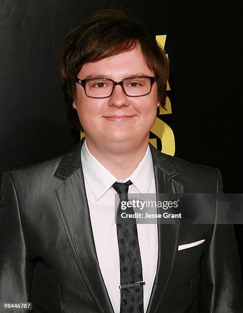 Actor Clark Duke arrives to the Los Angeles premiere of 'KICK-ASS' at the Cinerama Dome on April 13, 2010 in Hollywood, California.