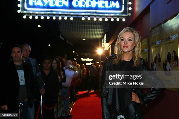 Actress Jessica Marais attends the premiere of "Accidents Happen" at The Cremorne Orpheum on April 14, 2010 in Sydney, Australia.