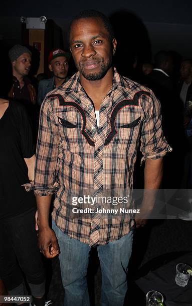 Actor Gbenga Akinnagbe attends Bottles & Strikes Tuesday at Chelsea Piers on April 13, 2010 in New York City.