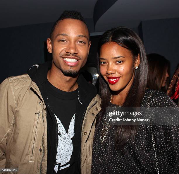 Park' host Terrence J. And Angela Simmons attend Bottles & Strikes Tuesday at Chelsea Piers on April 13, 2010 in New York City.