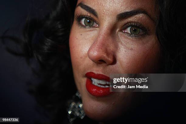 Actress Barbara Mori during the red carpet of the 52nd Ariel Awards 2010 at the Sala Nezahualcoyotl on April 13, 2010 in Mexico City, Mexico.