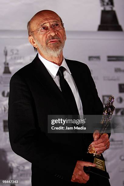 Felipe Cazals during the 52nd Ariel Awards 2010 at the Sala Nezahualcoyotl on April 13, 2010 in Mexico City, Mexico.