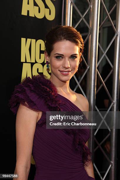 Lyndsy Fonseca at Lionsgate's Los Angeles Premiere of 'Kick Ass' on April 13, 2010 at Arclight Cinerama Dome in Hollywood, California.