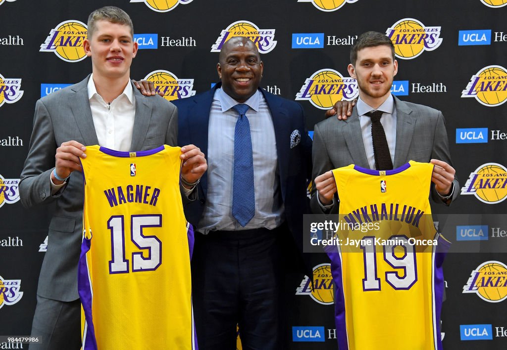 Los Angeles Lakers Introduce 2018 Draft Picks