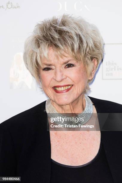 Gloria Hunniford attends a party to launch Andrea McLean's new book "Confessions of a Menopausal Woman" at Devonshire Club on June 26, 2018 in...