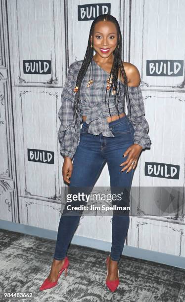 Actress Erica Ash attends the Build Series to discuss "Uncle Drew" at Build Studio on June 26, 2018 in New York City.