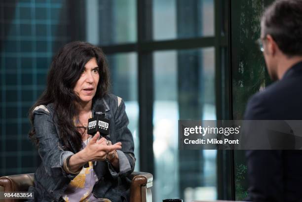 Debra Granik visits Build Series to discuss "Leave No Trace" at Build Studio on June 26, 2018 in New York City.