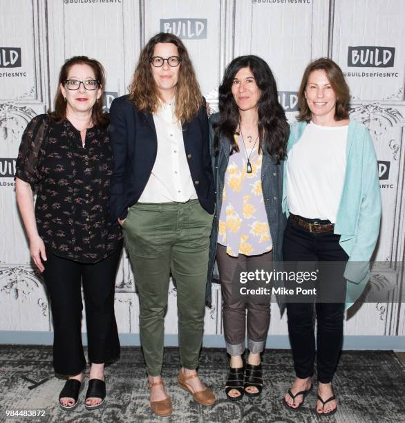 Anne Harrison, Anne Rosellini, Debra Granik, and Linda Reisman visit Build Series to discuss "Leave No Trace" at Build Studio on June 26, 2018 in New...