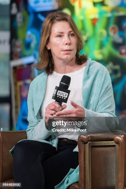 Linda Reisman visits Build Series to discuss "Leave No Trace" at Build Studio on June 26, 2018 in New York City.