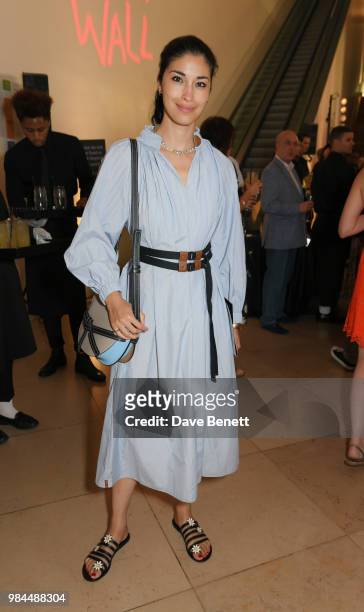Caroline Issa attends a private view of the "Michael Jackson: On The Wall" exhibition sponsored by HUGO BOSS at the National Portrait Gallery on June...