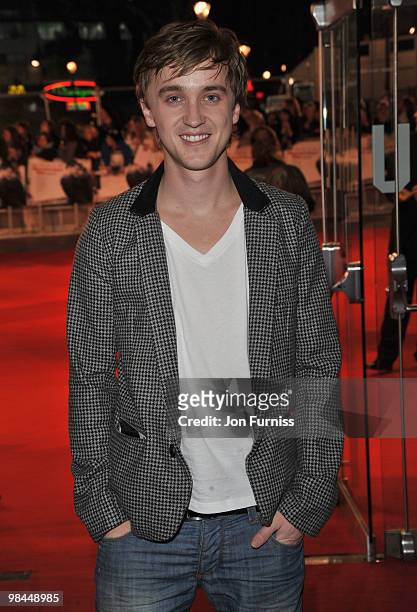 Actor Tom Felton attends the 'Remember Me' film premiere at the Odeon Leicester Square on March 17, 2010 in London, England.