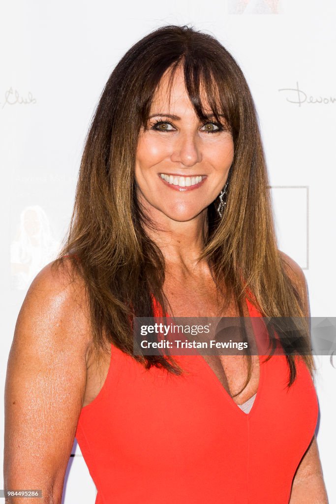 Linda Lusardi attends a party to launch Andrea McLean's new book