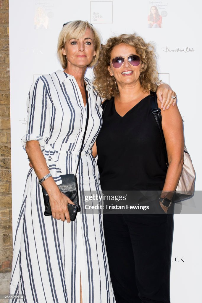 Jane Moore and Nadia Sawalha attend a party to launch Andrea McLean's