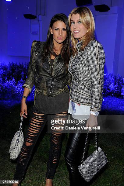 Claudia Galanti and Raffaella Zardo attend the MINI Countryman Picnic event on April 13, 2010 in Milan, Italy.