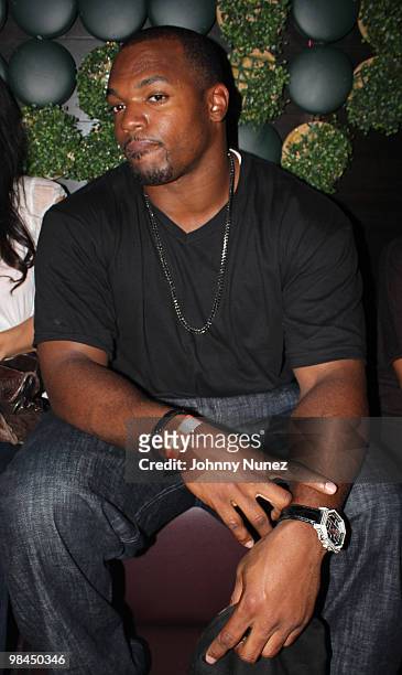 Player Dwight Freeny attends Greenhouse on April 13, 2010 in New York City.