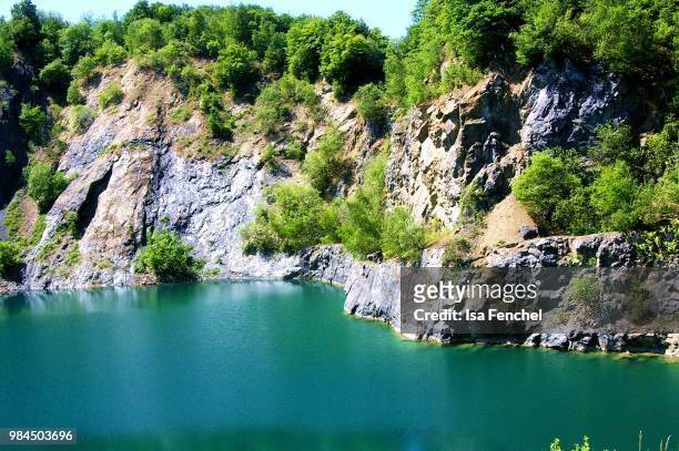 blue quarry. - fenchel stock pictures, royalty-free photos & images