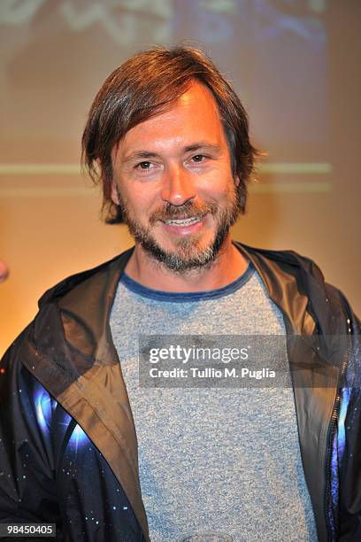 Designer Marc Newson attends the Jaeger-LeCoultre new Atmos 566 press preview on April 14, 2010 in Milan, Italy.