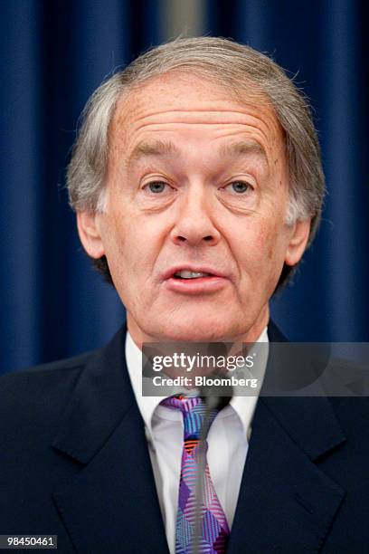 Representative Edward Markey, a Democrat from Massachusetts, chairs a hearing on coal energy in Washington, D.C., U.S., on Wednesday, April 14, 2010....