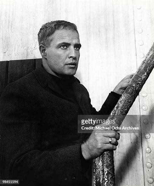 Actor Marlon Brando portrays Robert Crain in a scene from the movie "Morituri" which was released in 1965.