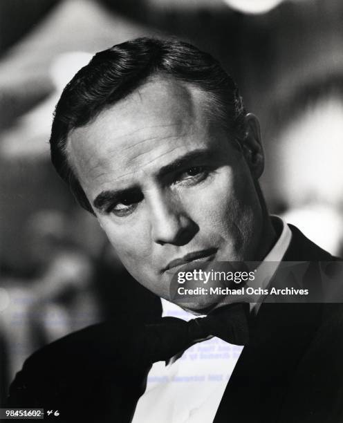 Actor Marlon Brando plays millionaire diplomat Ogden Mears in a scene from the movie "A Countess From Hong Kong" which was released in 1967.