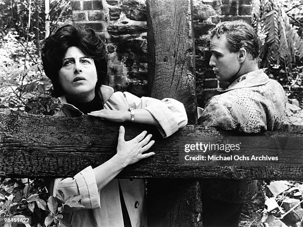 Actor Marlon Brando portrays Valentine "Snakeskin" Xavier in a still from the movie 'The Fugitive Kind' which was released in 1959.