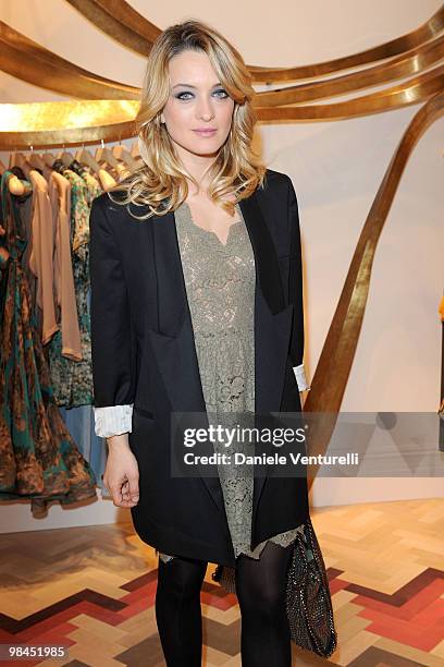 Carolina Crescentini attend the Stella McCartney flagship store opening party on April 14, 2010 in Milan, Italy.