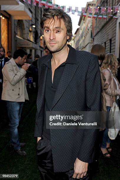 Francesco Vezzoli attend the Stella McCartney flagship store opening party on April 14, 2010 in Milan, Italy.