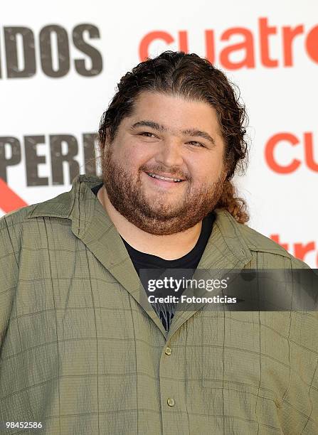 Actor Jorge Garcia attends "Lost" photocal, at Santo Mauro Hotel on April 21, 2009 in Madrid, Spain.