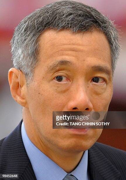 Singapore Prime Minister Lee Hsien Loong attends the 16th Association of Southeast Asian Nations summit in Hanoi on April 9, 2010. Myanmar faced...