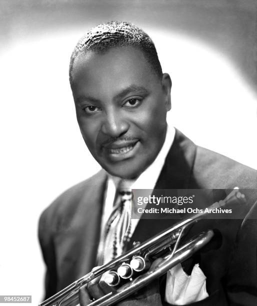 Jazz and Rhythm and Blues trumpeter Charles Melvin "Cootie" Williams poses for a portrait circa 1945 in New York city, New York.