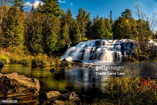 bond falls northwoods&px - lato stock pictures, royalty-free photos & images