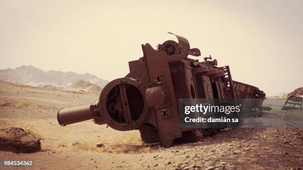 on the hejaz railroad - train crash stock pictures, royalty-free photos & images