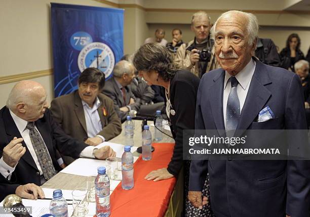 Spaniard Dario Rivas , who lost relatives in Spain during Franco's dictatorship, arrives to a press conferences of the Asociacion para la Memoria...