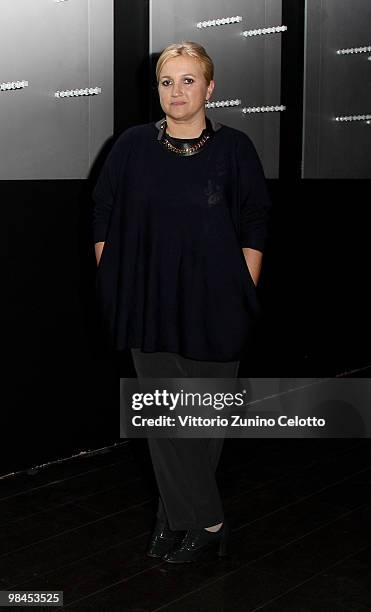 Fendi Creative Director for Accessories Silvia Venturini Fendi attends Fendi And Design Miami Present Design Vertigo: Preview held at Spazio Fendi on...