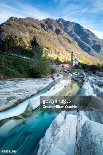 lavertezzo - valle verzasca stock-fotos und bilder