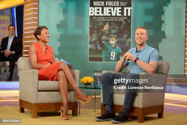 Nick Foles is a guest on "Good Morning America," on Tuesday, June 26, 2018 airing on the Walt Disney Television via Getty Images Television Network....