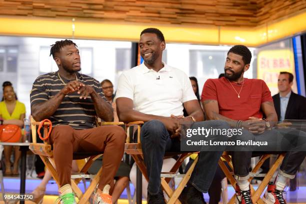 Shaquille ONeal, Reggie Miller, Kyrie Irving, Chris Webber and Lisa Leslie are guests on "Good Morning America," on Tuesday, June 26, 2018 airing on...