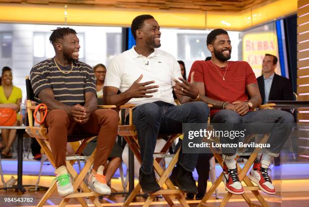Shaquille ONeal, Reggie Miller, Kyrie Irving, Chris Webber and Lisa Leslie are guests on "Good Morning America," on Tuesday, June 26, 2018 airing on...