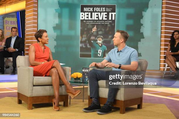 Nick Foles is a guest on "Good Morning America," on Tuesday, June 26, 2018 airing on the Walt Disney Television via Getty Images Television Network....