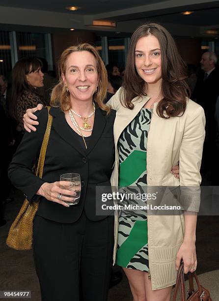 Director Susan Cohn Rockefeller and her niece Ariana Rockefeller attend the HBO documentary screening of "Making the Crooked Straight" at HBO Theater...