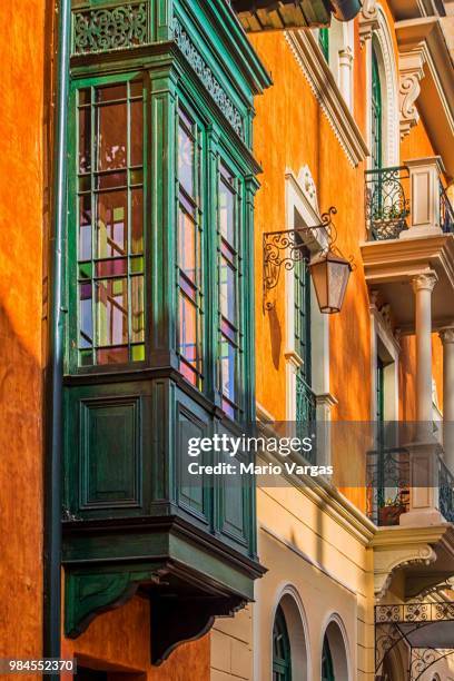 bogota downtown balcones copia - copia stockfoto's en -beelden