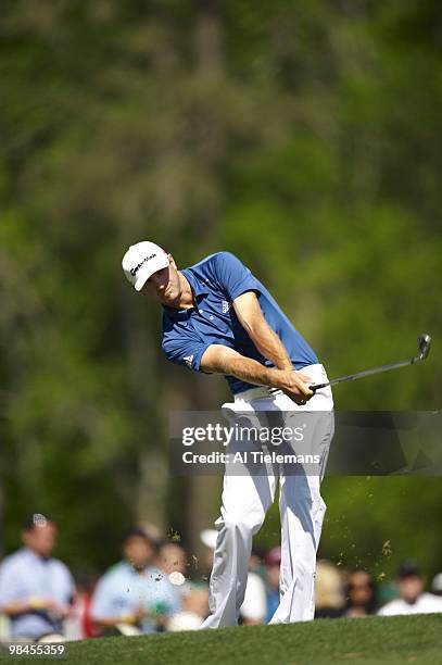 Dustin Johnson in action on Friday at Augusta National. Augusta, GA 4/9/2010 CREDIT: Al Tielemans