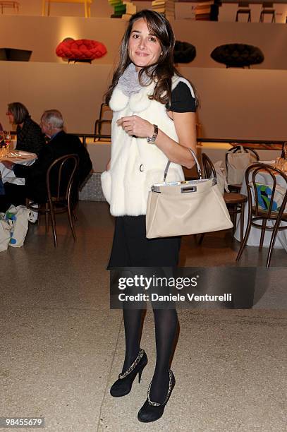 Ambra Medda attend Stella McCartney And Established & Sons Dinner on April 14, 2010 in Milan, Italy.
