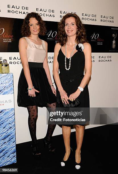 Elena Boyra and her daughter Macarena Boyra attend 'Eau de Rochas' 40th anniversay party, held at the French Ambassador Residence on April 14, 2010...