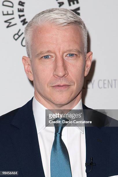 Personality Anderson Cooper visits the Paley Center For Media on April 14, 2010 in New York City.