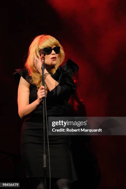 Melody Gardot performs at the Palau de la Musica on April 14, 2010 in Barcelona, Spain.