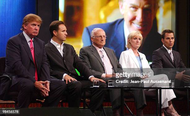 "The Apprentice" panel: Donald Trump, Mark Burnett, executive producer, George Ross, Carolyn Kepcher and Bill Rancic