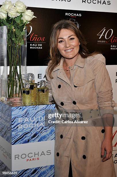 Spanish singer Amaia Montero attends "Eau de Rochas" 40th Anniversary party at the French Embassy on April 14, 2010 in Madrid, Spain.