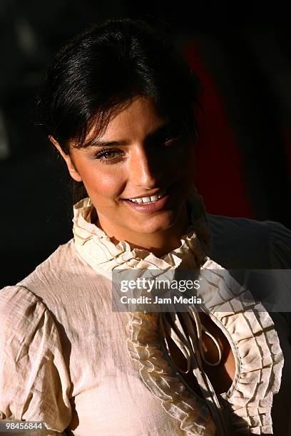 Actress Ashley Derbez poses during the red carpet of the 52nd Ariel Awards at the Sala Nezahualcoyotl on April 13, 2010 in Mexico City, Mexico.